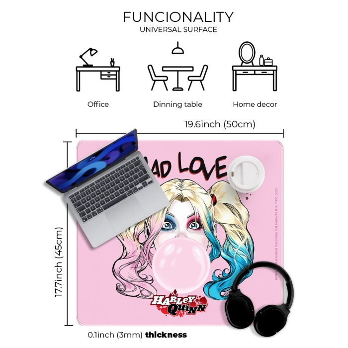 DC Harley Quinn desk mat - 50x45 cm