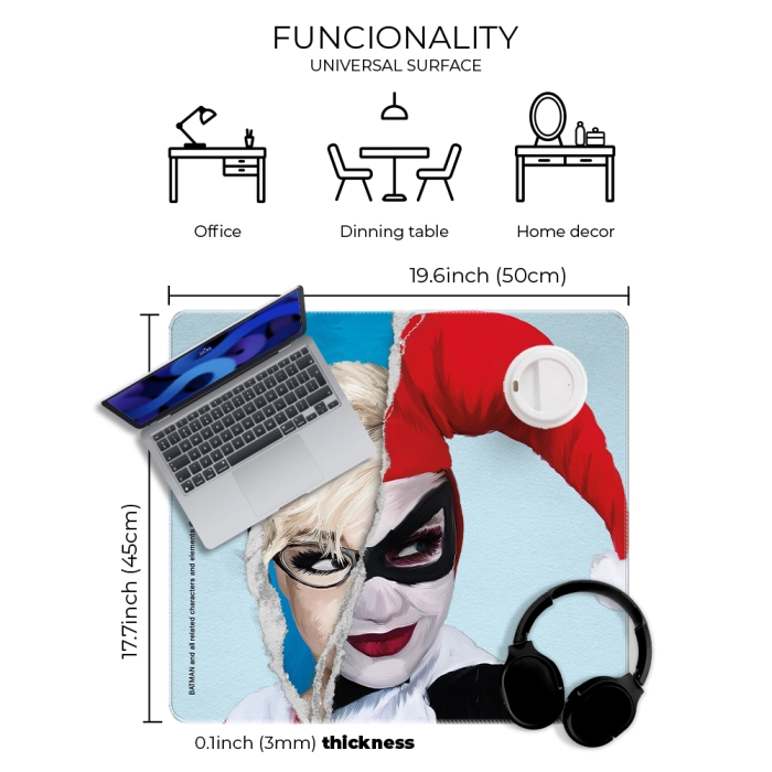 DC Harley Quinn desk mat - 50x45 cm
