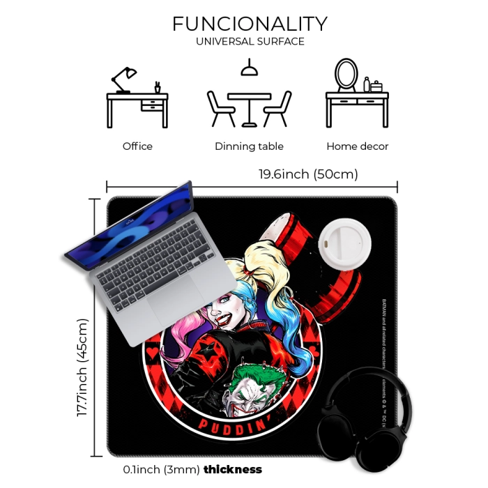 DC Harley Quinn desk mat - 50x45 cm