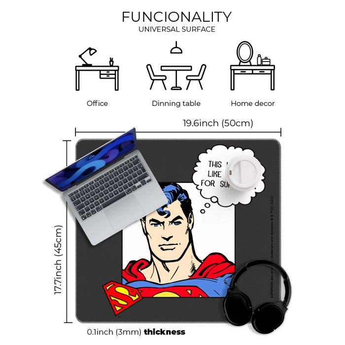 DC Superman desk mat - 50x45 cm