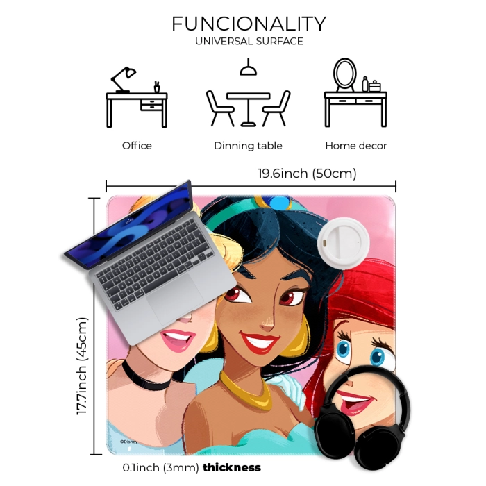 Disney Princesses desk mat - 50x45 cm