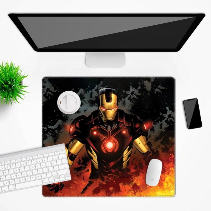 Стильний настільний килимок – Marvel Залізна Людина 50×45 см