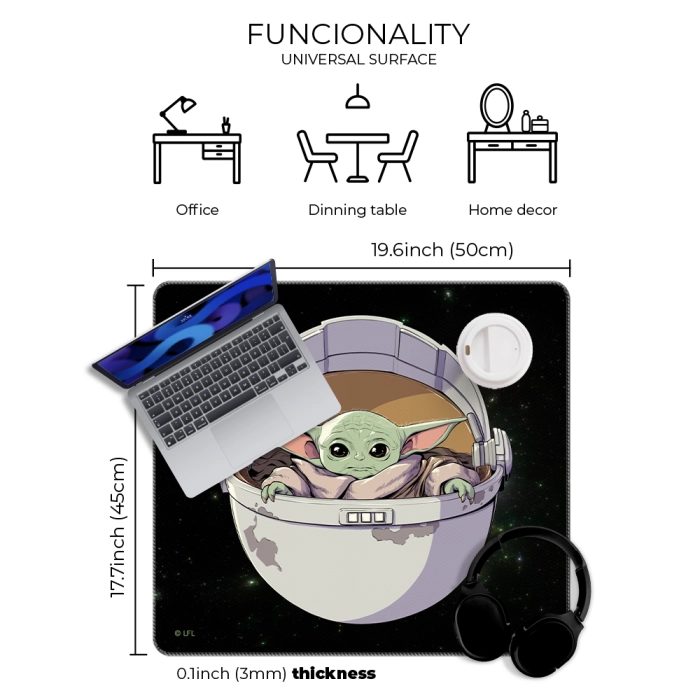 Star Wars Baby Yoda desk mat - 50x45 cm
