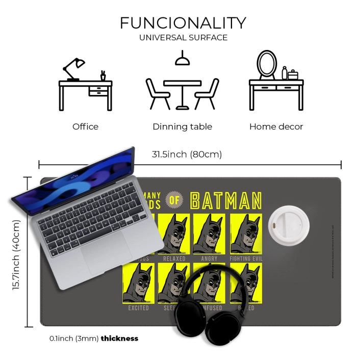DC Batman Schreibtischunterlage - 80x40 cm