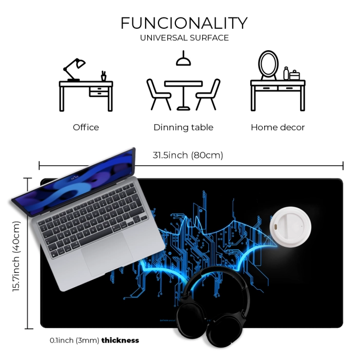 DC Batman desk mat - 80x40 cm
