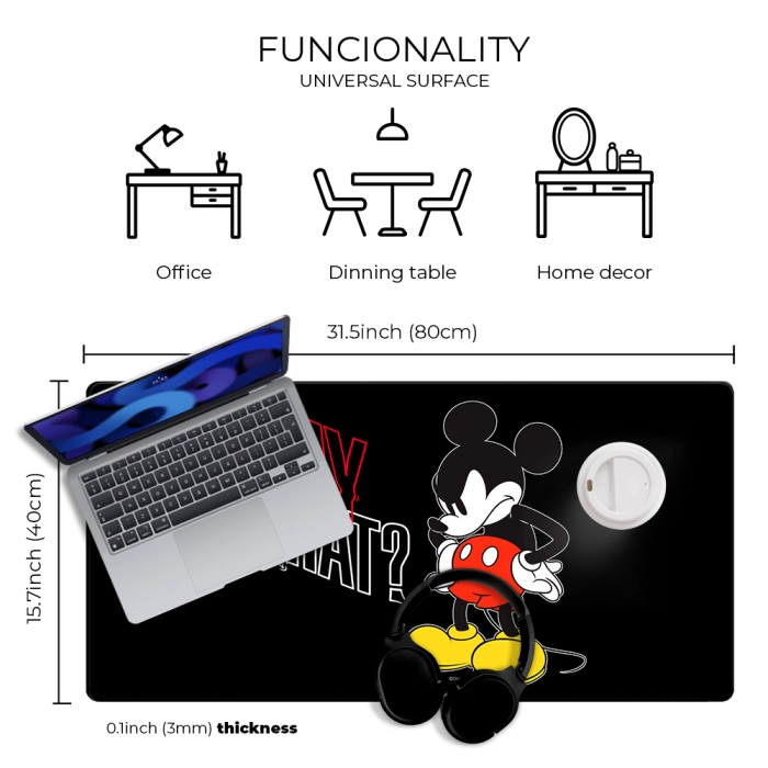 Disney Mickey Schreibtischunterlage - 80x40 cm