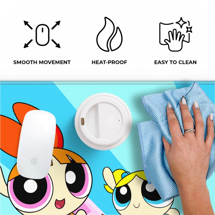 Powerpuff Girls desk mat - 50x45 cm