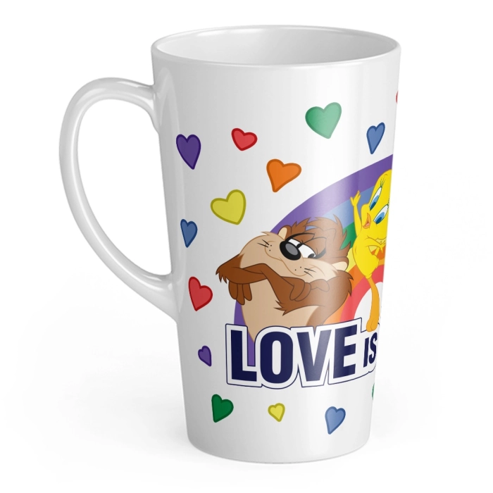 Keramický XL hrnček na latte Looney Tunes - Love is Love