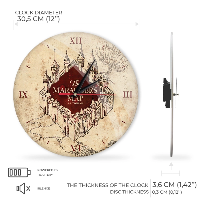 Wall clock 30,5 cm - Harry Potter - Licensed product