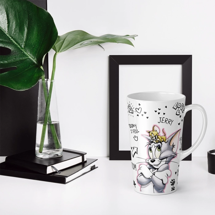 Tom & Jerry ceramic latte mug - licensed product
