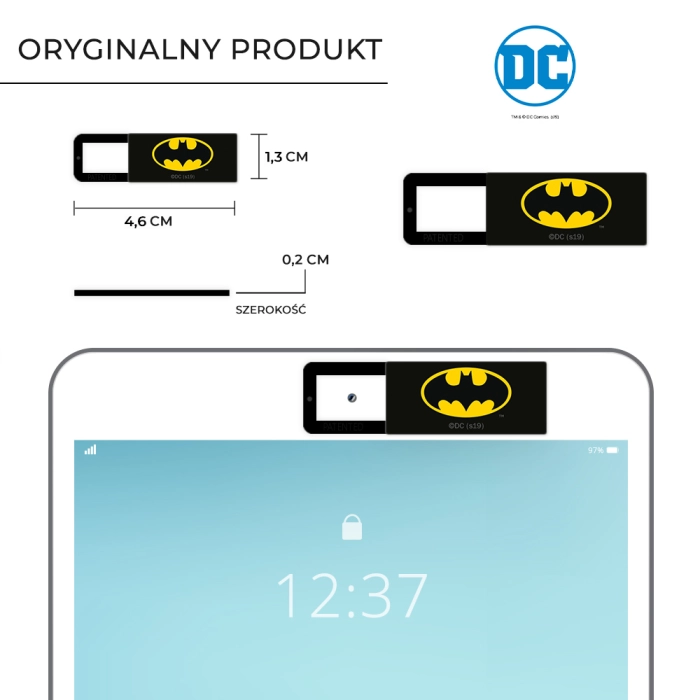 Cap for the computer camera Batman