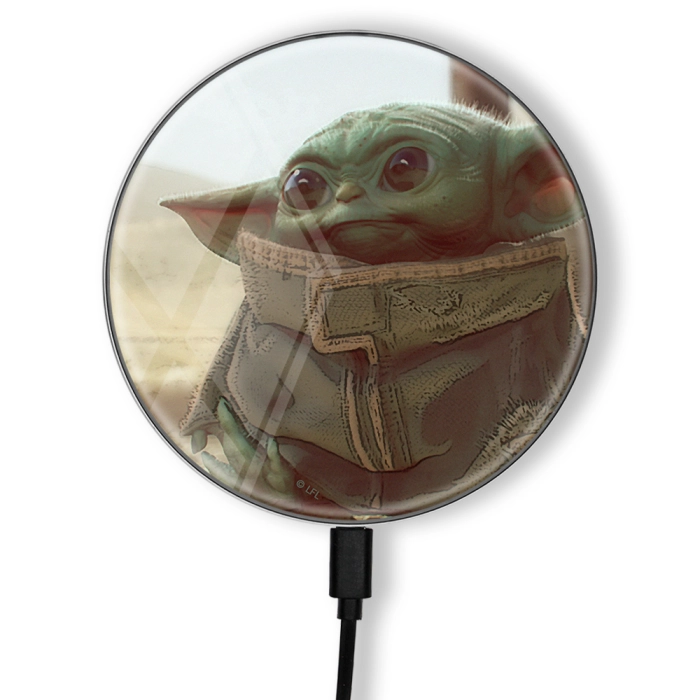 Baby Yoda Star Wars indukčná nabíjačka - licencovaný produkt