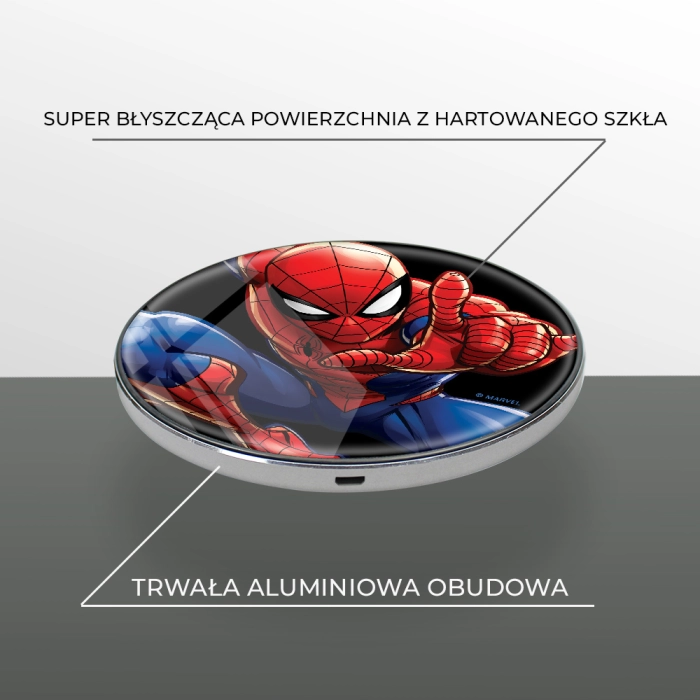 Spider Man Marvel indukčná nabíjačka - licencovaný produkt