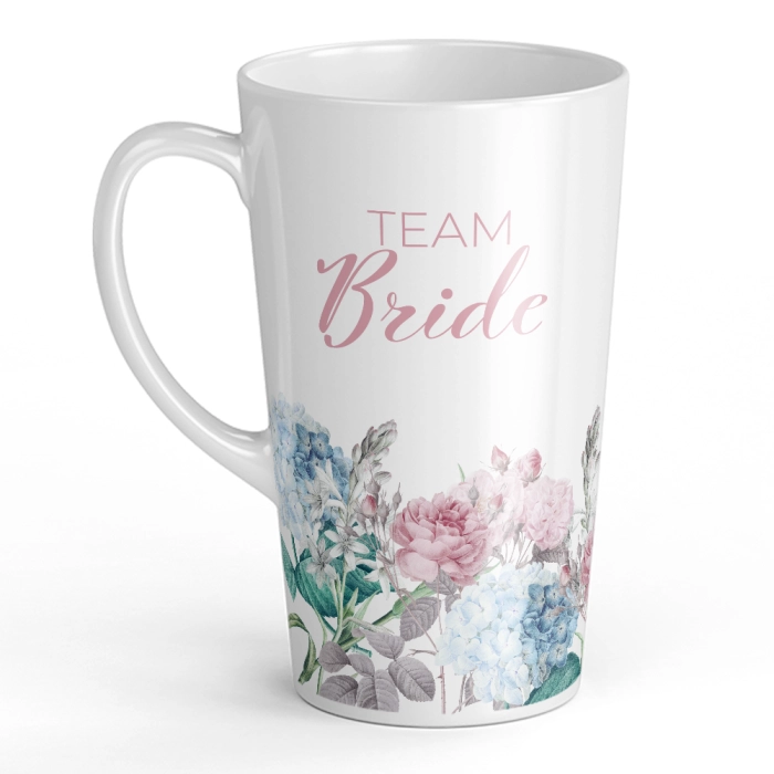 Ceramic XL Latte mug for a bachelorette party - Team Bride