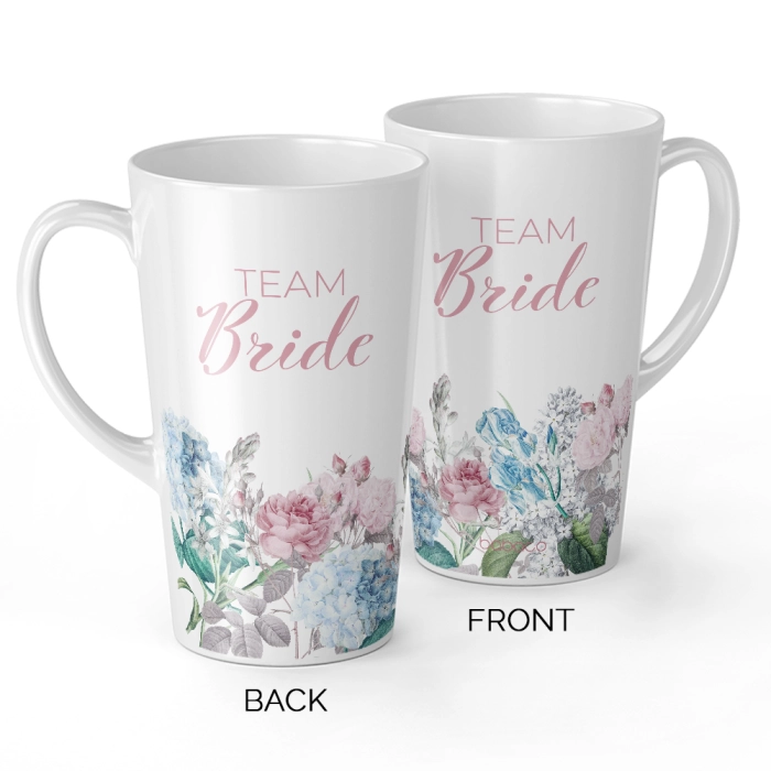 Ceramic XL Latte mug for a bachelorette party - Team Bride