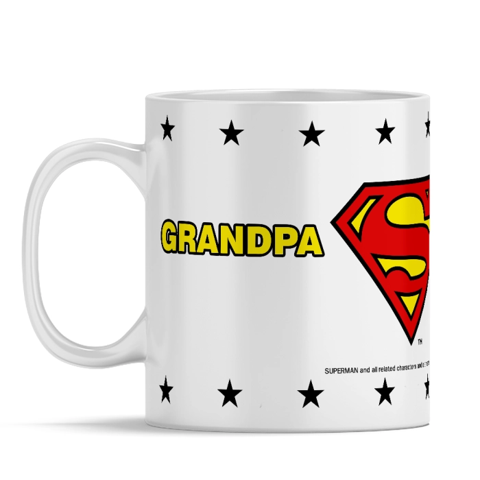 Großvater Superman Keramikbecher - lizenziertes Produkt