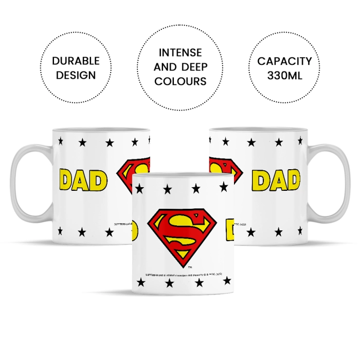 Keramische Dad Superman Tasse - lizenziertes Produkt