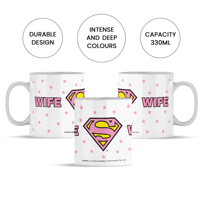 Wife Superman ceramic mug - licensed product