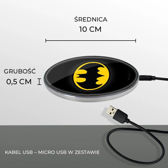 Batman DC Comics indukciós töltő - licencelt termék