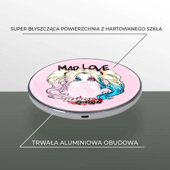 Harley Quinn DC Comics indukciós töltő - licencelt termék