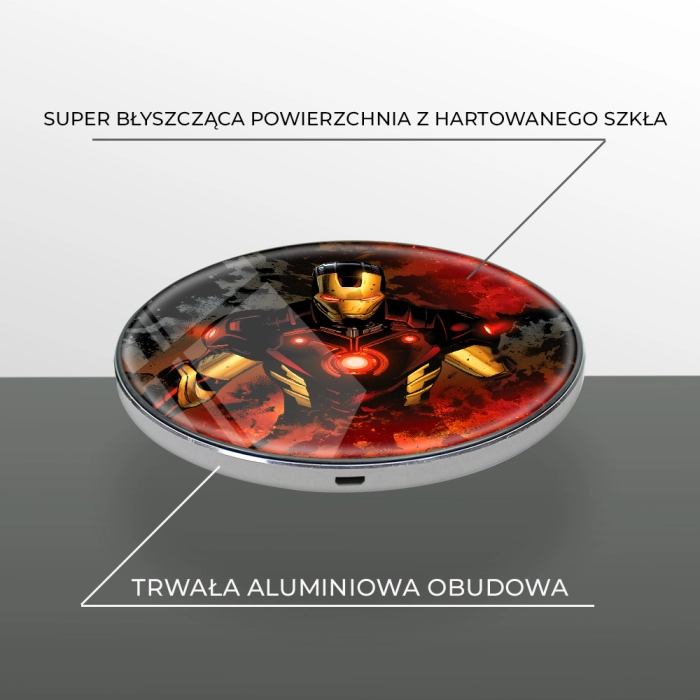 Iron Man Marvel induction charger - licensed product