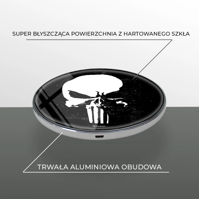 Punisher Marvel induktives Ladegerät - lizenziertes Produkt