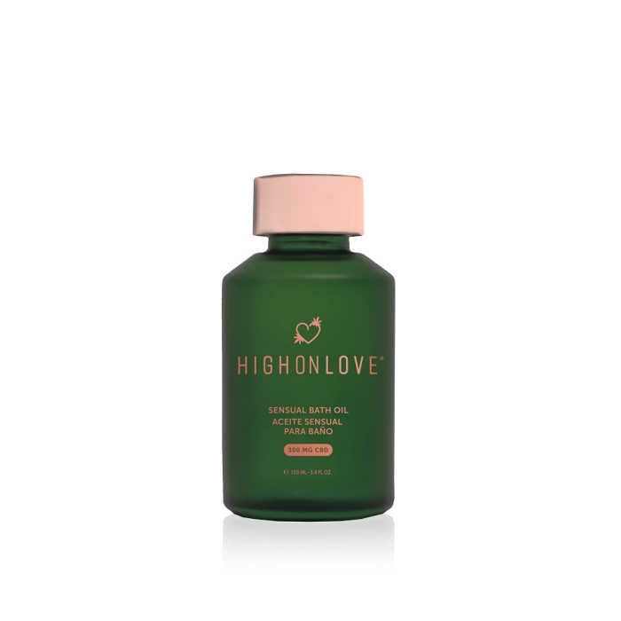 High On Love sensual bath oil with the addition of 300 mg CBD