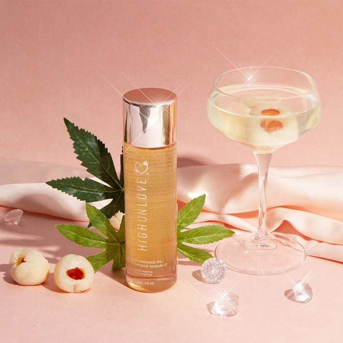 High On Love Sensual Lychee Martini massage oil