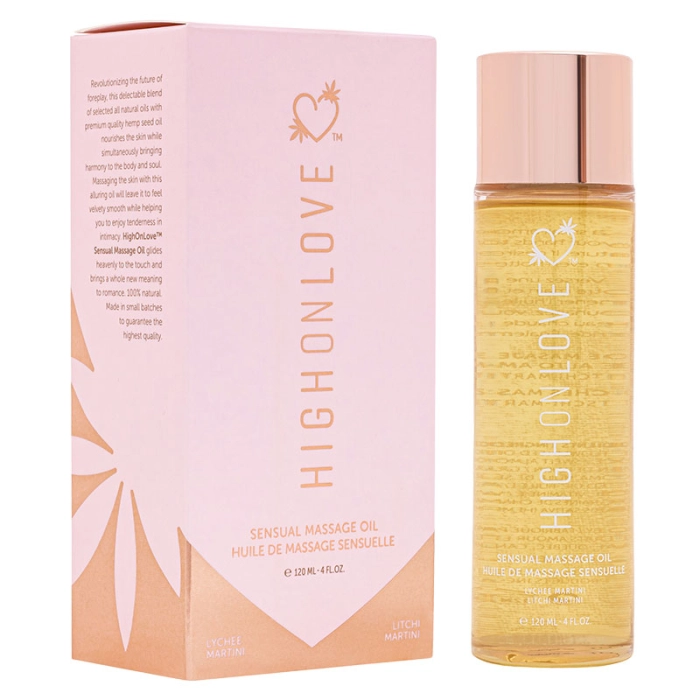 High On Love Sensual Strawberry and Champagne massage oil