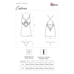 Cadrean chemise + thong underwear set - size S/M