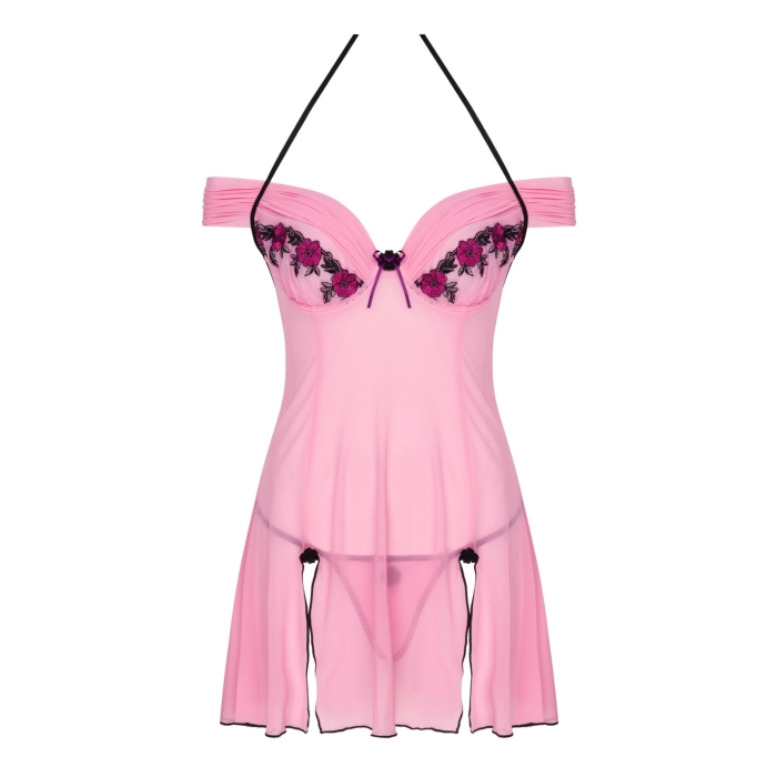 Chameli Chemise + Thong Lingerie Set - XL
