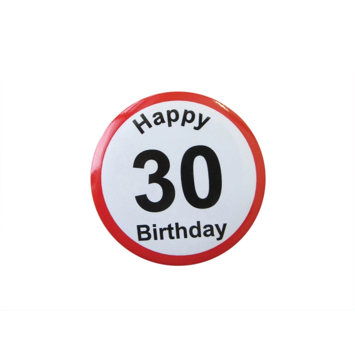 Happy Birthday Badge - 30