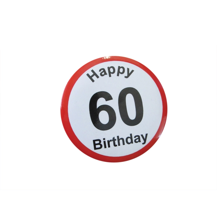 Happy Birthday Badge - 60