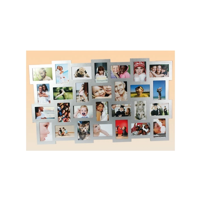 XXL Picture Frame for 28 Photos - Silver