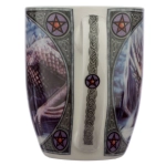 Porcelain mug Dragon and Wolf - Lisa Parker