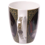 Porcelain mug cat with a glass ball - Lisa Parker