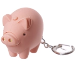 Pig or cow keychain with sound and LED