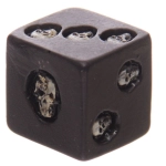 Black skull bones (set of 5)