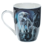 Porcelain mug Lisa Parker Wolf the guide