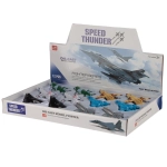 Speed Thunder Jet Fighter Plane Pull Back Action Toy
