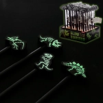Glow in the dark dinosaur skeleton pencil with eraser