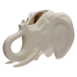 Ceramic elephant head flowerbed