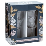 Dekoratives Glas - Totenkopf (2er Set)