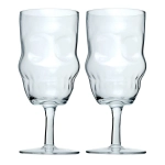 Dekoratives Glas - Totenkopf (2er Set)