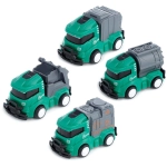 Garbage truck with a "pull back" mechanism - mix