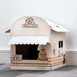 Kočka Pusheen - DIY kartonový domeček pro kotě