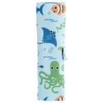 Bamboo cutlery in a case - Sea life