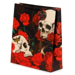 Skulls and roses gift bag - size XL
