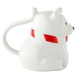 Polar bear inverted head mug