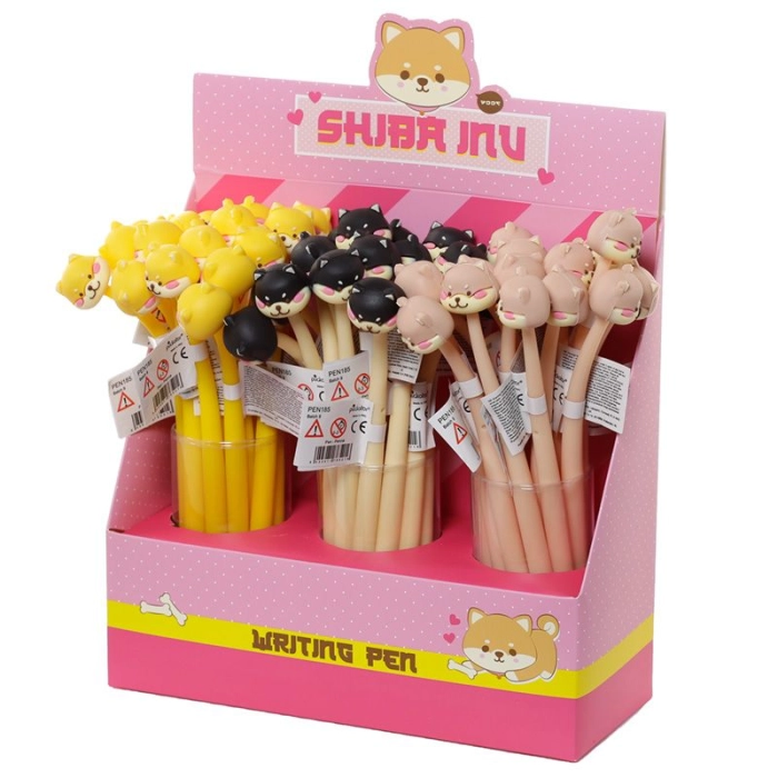Pen with Shiba Inu dog